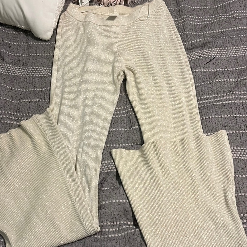 Sparkly boot leg jogger/leggings